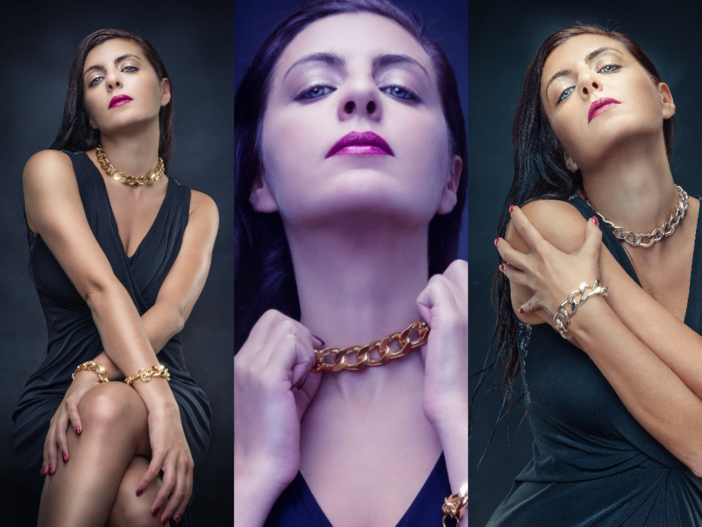 Girocollo Catena e Bracciali, gioielli moda