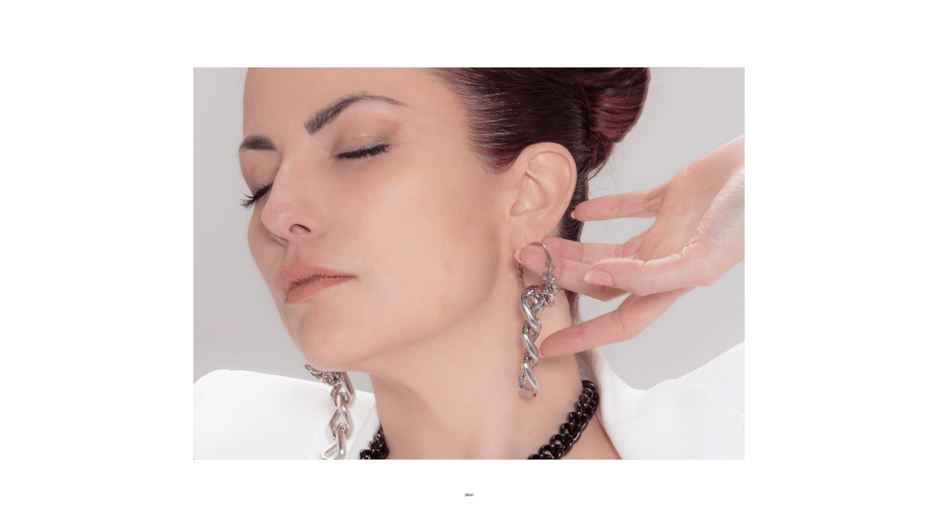 silver chain hoop earrings collection banner