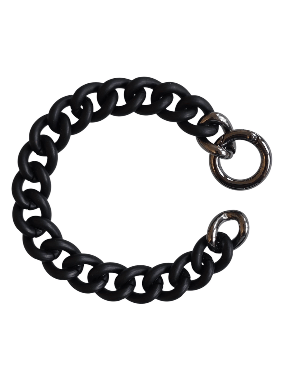 black matte unisex chain bracelet
