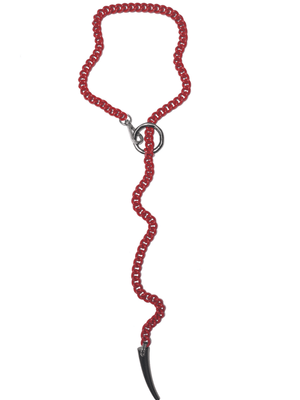red gothic chain necklace