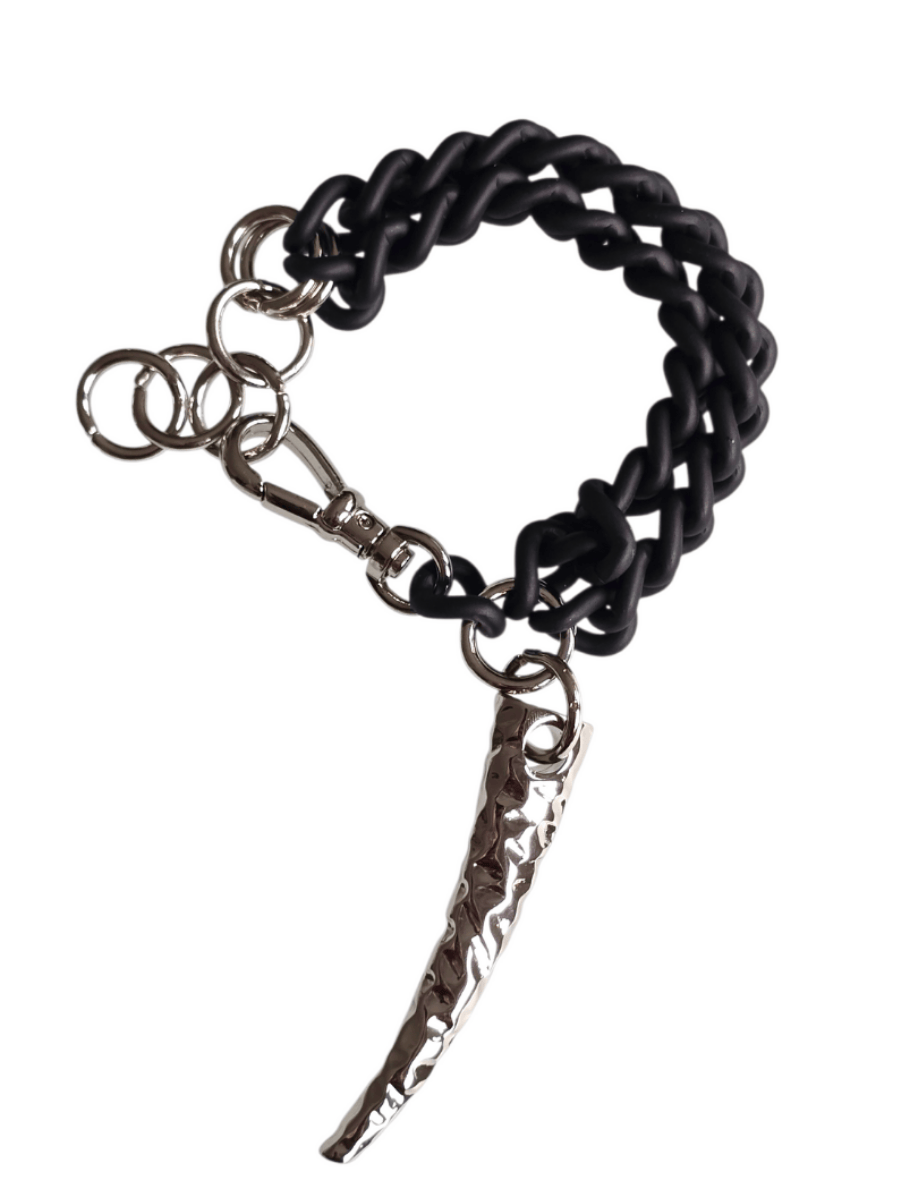 FORBIDDEN Claw Bracelet - Black Matte & Lunar Silver