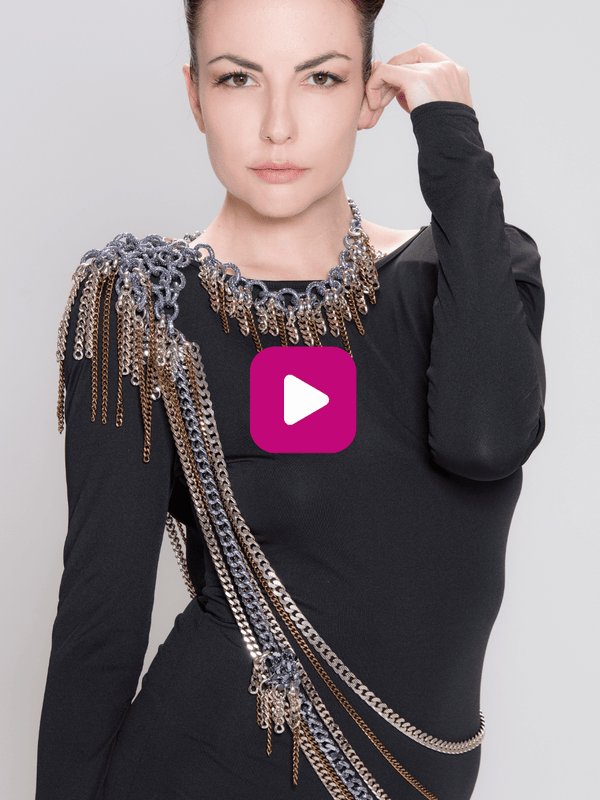 QUEEN OF VEGA Body Chain - Couture Signature Piece