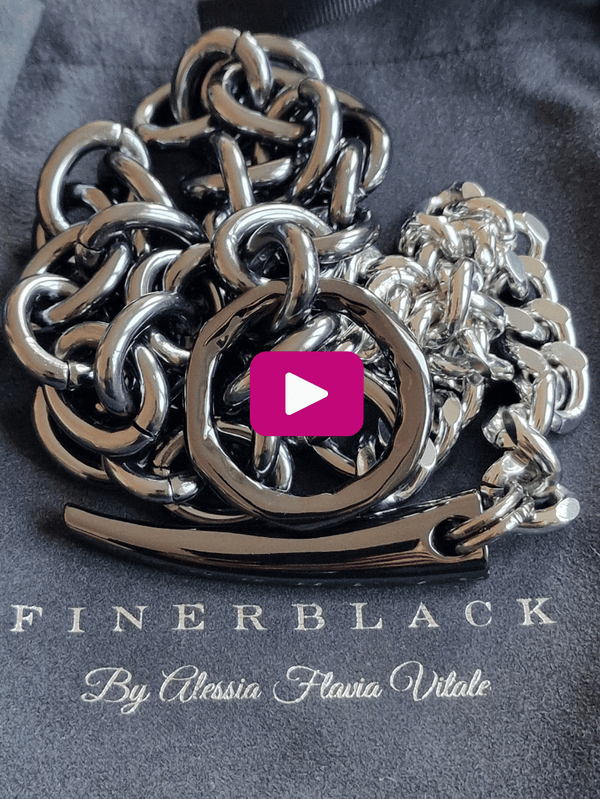 FORSAKEN Necklace - Gunmetal & Silver (Last Ones)