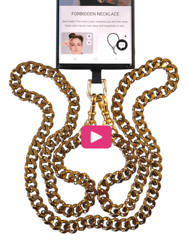 TREASURE PHONE CHAIN - Bronze