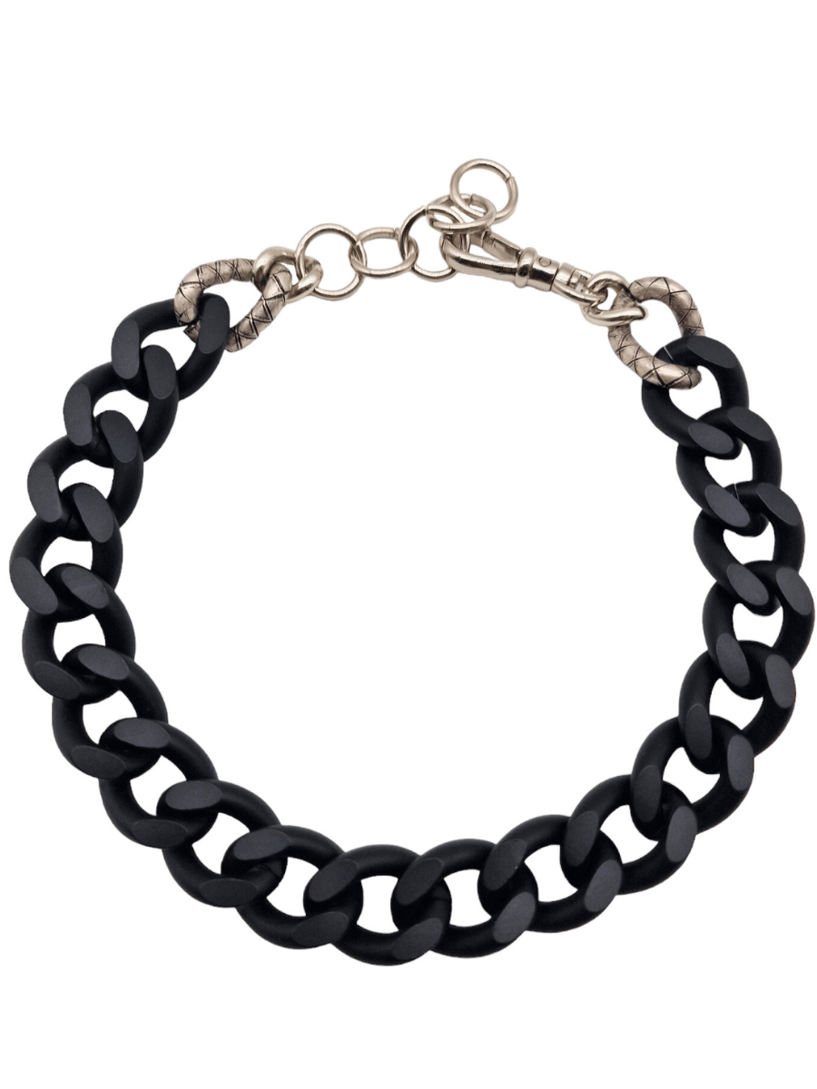 super matte black maxi chain choker
