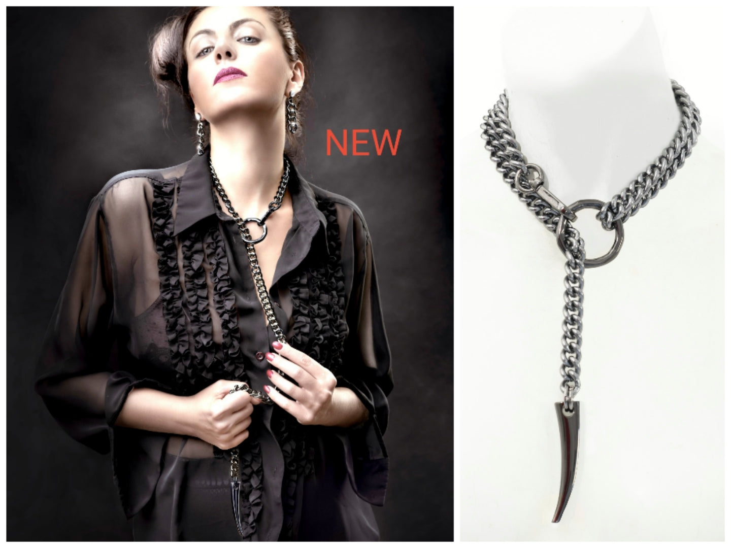 New! "Forbidden" Necklace - Gunmetal Limited Edition