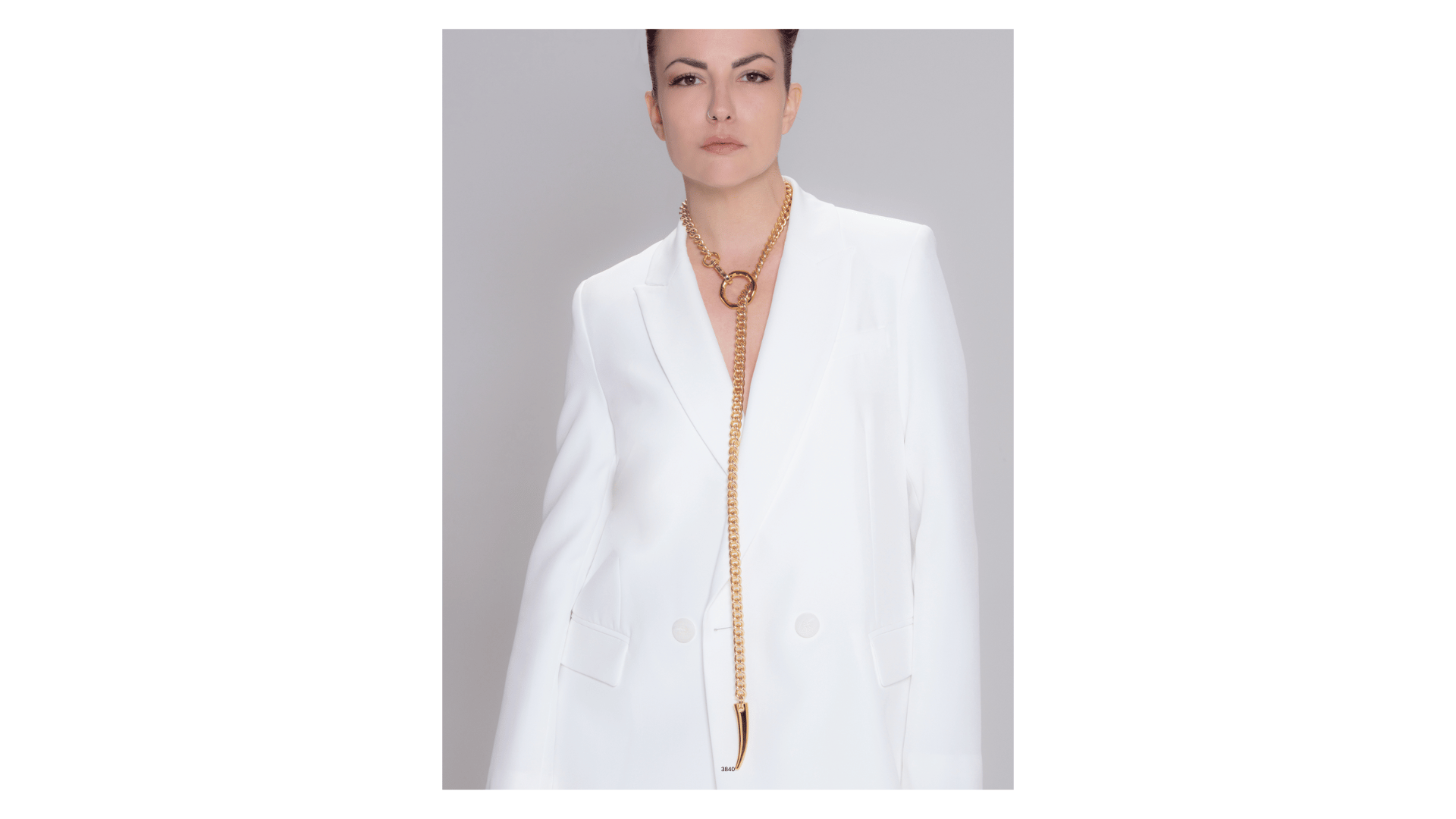 long gold gothic chain necklace collar inspired
