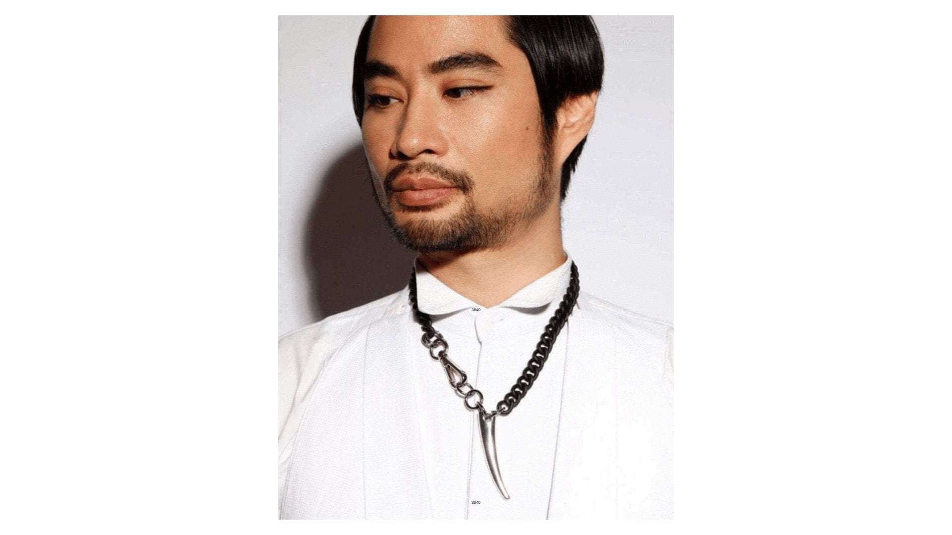 mens statement dark industrial pendant necklace