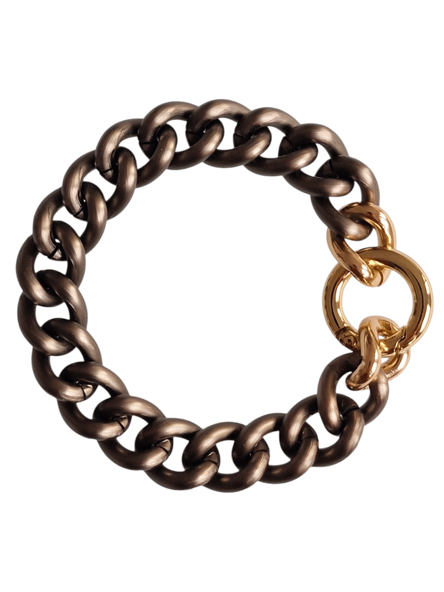 statement chain bracelet vintage gold