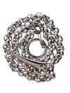 Roll Rings chain necklace with claw spiral