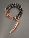 FORBIDDEN – Claw Chain Bracelet, Gunmetal & Rose (US Stock)