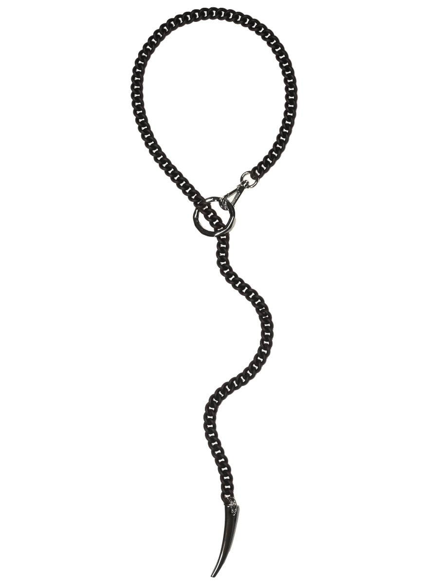 Black Matte Long Chain Necklace  FINERBLACK – Finerblack Jewelry