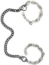 FORBIDDEN DELUXE Cuffs Set - Silver & Gunmetal