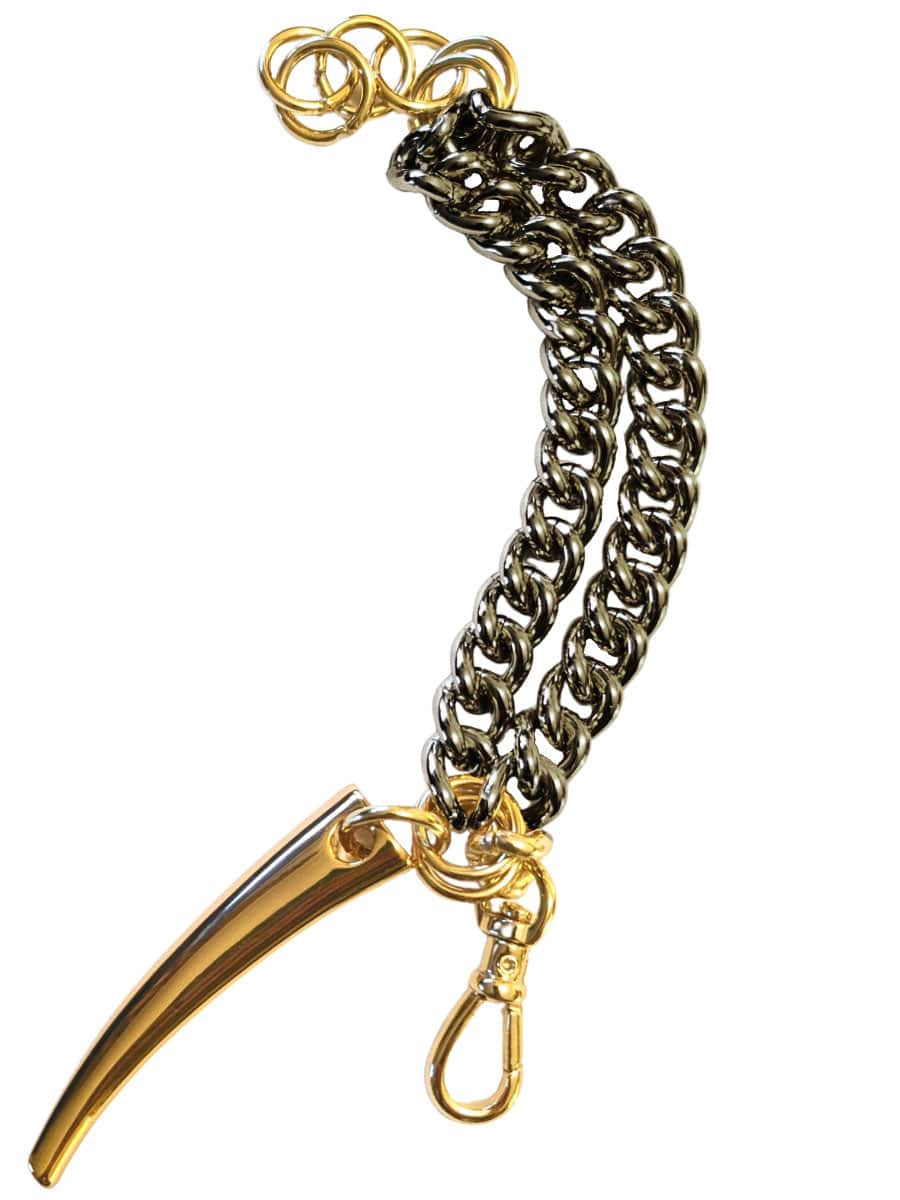 chunky chain claw bracelet gunemtal gold