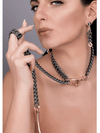 Sexy luxury chain necklace gunmetal rose gold