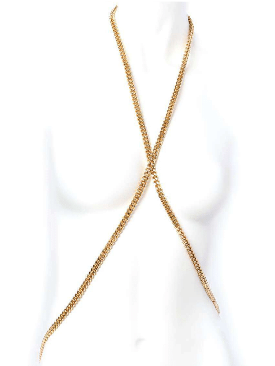 Sexy Body Chain Necklace, Long Wrap Around Chain Necklace