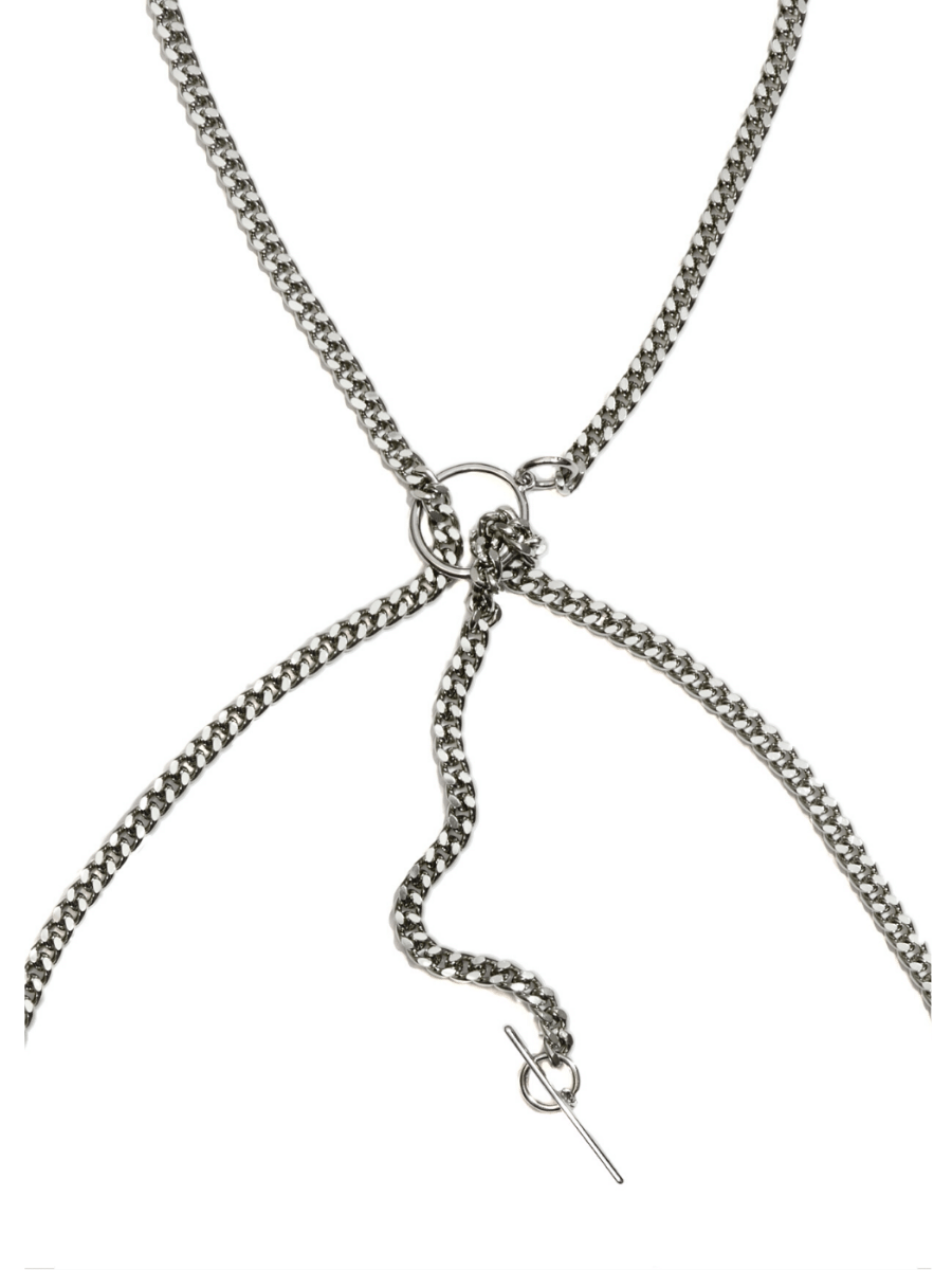 Mens Chain Collar with Choking Chain Leash - FINERBLACK – Finerblack Jewelry