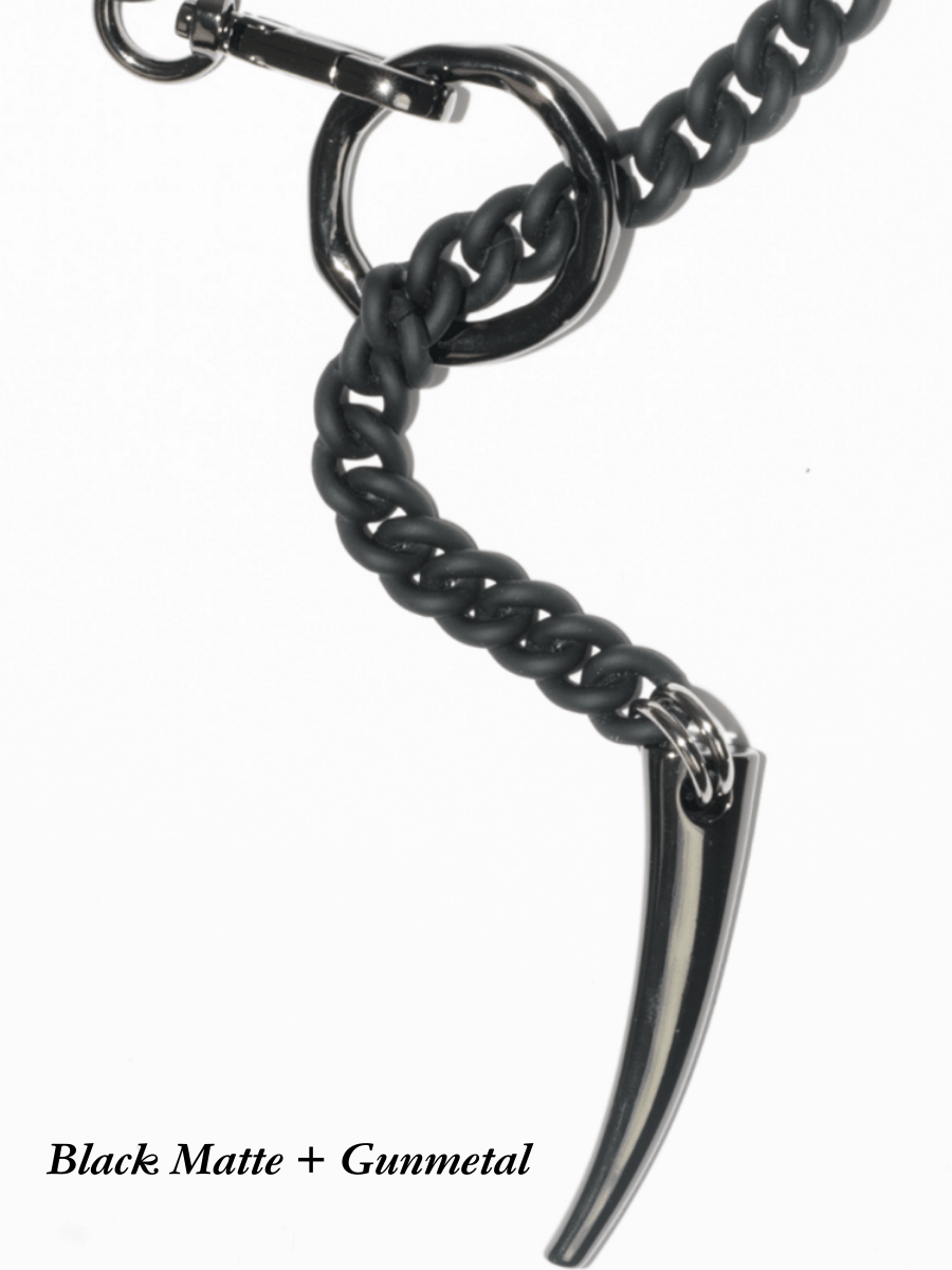 FORBIDDEN Necklace - Black Matte & Gunmetal