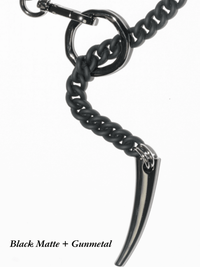 Thumbnail for FORBIDDEN Necklace - Black Matte & Gunmetal