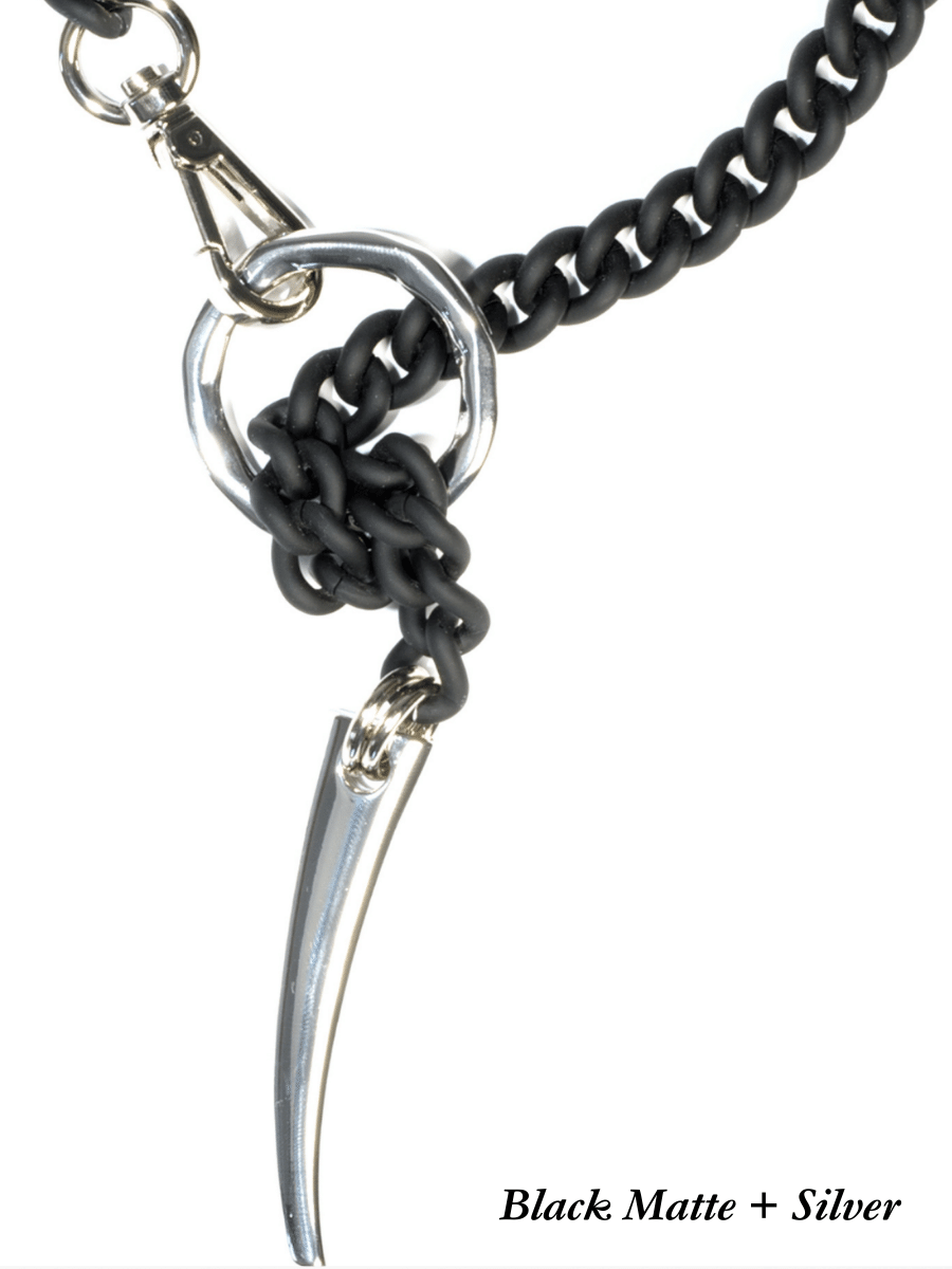 FORBIDDEN Necklace - Black Matte & Silver