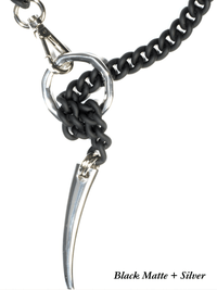 Thumbnail for FORBIDDEN Necklace - Black Matte & Silver