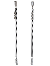 COCKTAIL Earrings - Black & Silver (New)