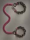 FORBIDDEN DELUXE – Chain Cuffs Set, Lilac & Gunmetal (US Stock)
