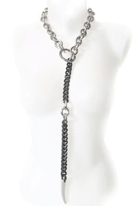 Thumbnail for gothic chunky chain necklace slave collar