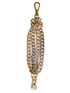 tow toned multi strand bracelet silver gold 