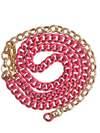 pink gold chain bikini belt