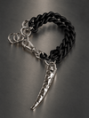 FORBIDDEN Claw Bracelet - Black Matte & Lunar Silver