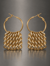TASSEL HOOPS – Chain Fringe Earrings (US Stock)