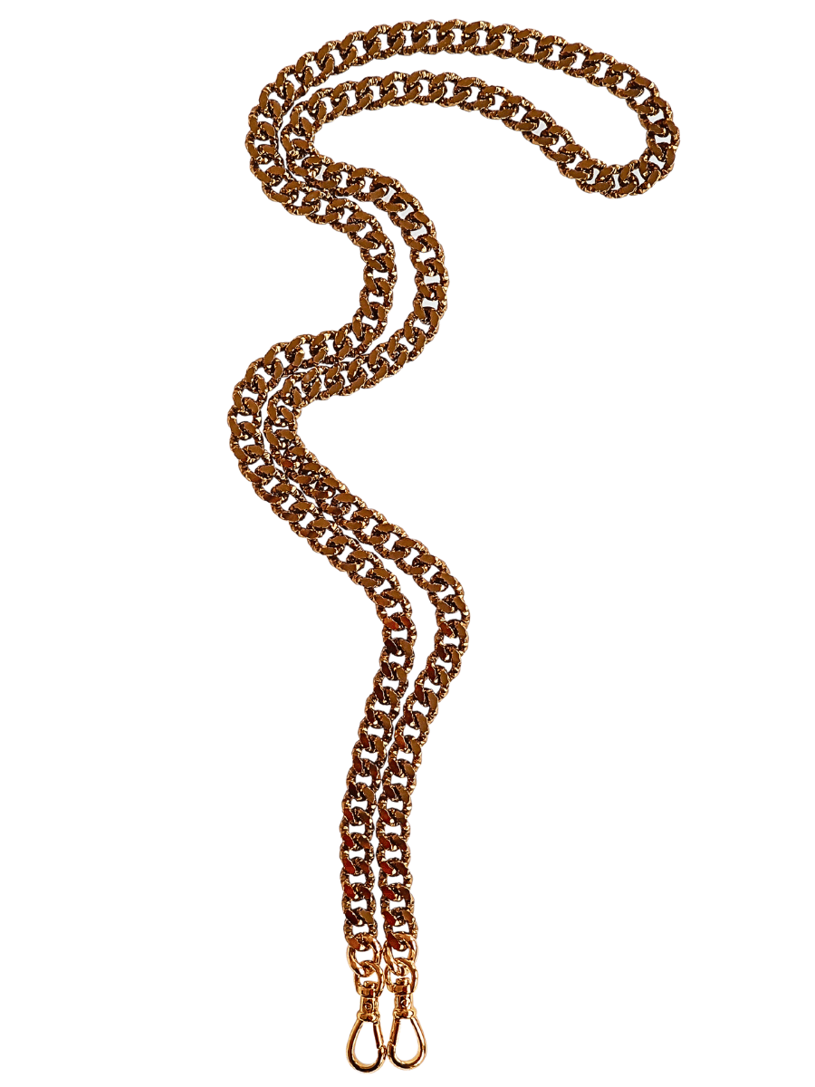 long phone chain strap bronze gold glitter