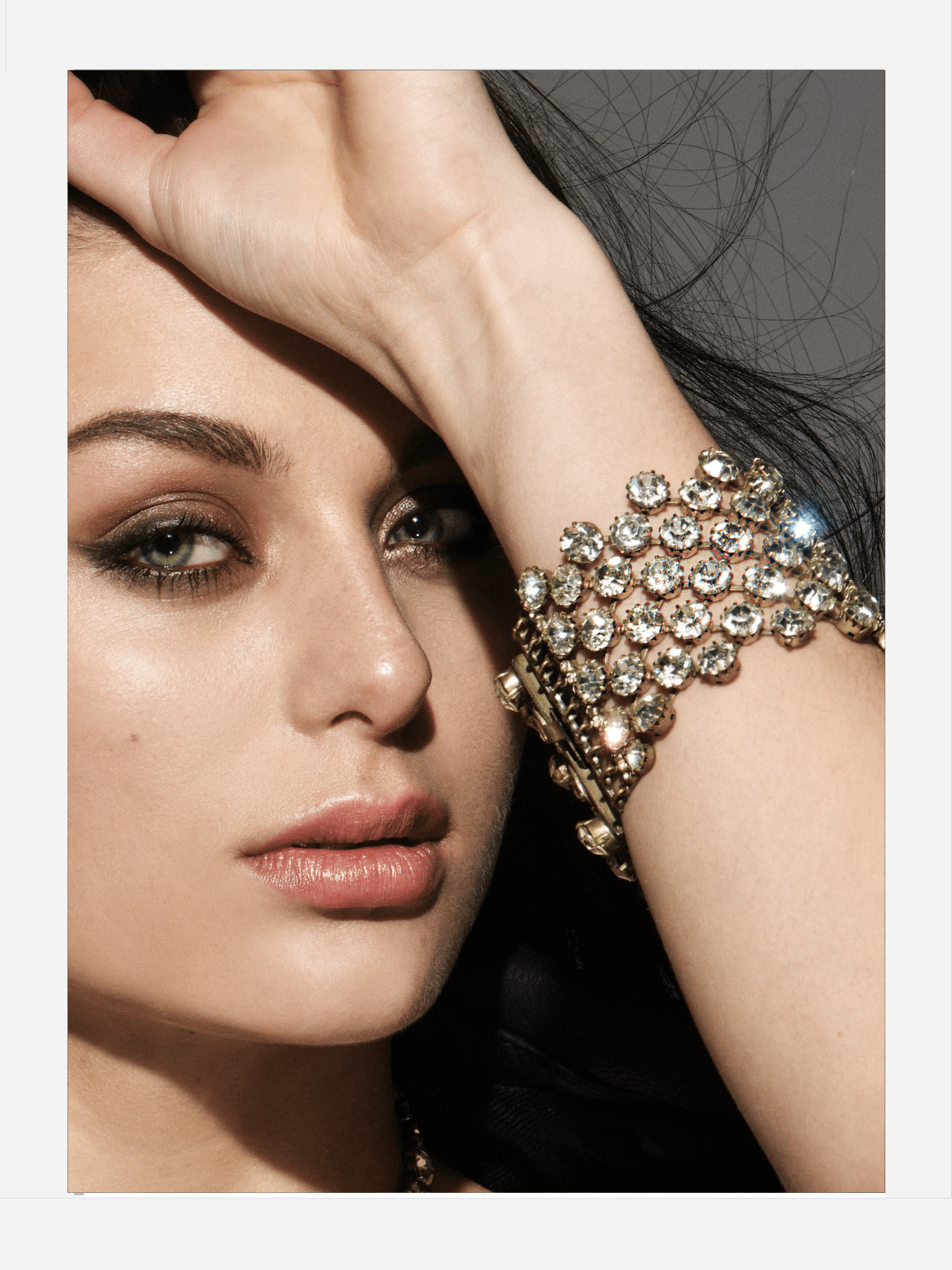 LUMIERE D´AMOUR  Swarovski Cuff Bracelet - Shop statement & Gothic jewelry for men & women online | Finerblack Jewelry