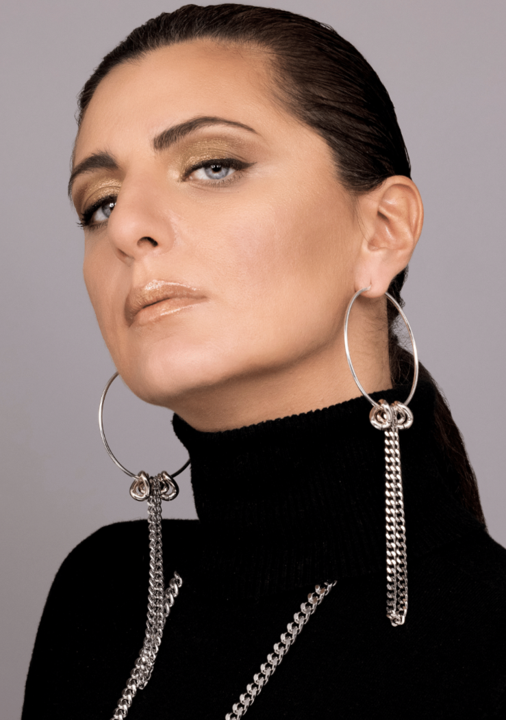 Long sales hoop earrings