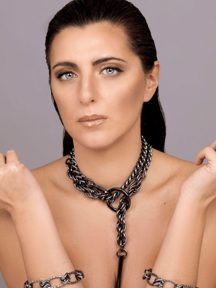 FORBIDDEN DELUXE Chain Y Necklace - Gunmetal - Shop statement & Gothic jewelry for men & women online | Finerblack Jewelry