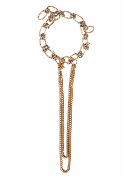 Mens Chain Collar with Choking Chain Leash - FINERBLACK – Finerblack Jewelry