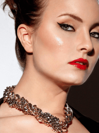 Thumbnail for bicolor chunky maxi chain choker